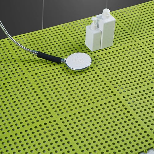 Zickdom 30x30 cm PVC Garagenboden Fliesen - rutschfeste Gummi Matten für Garage, Werkstatt, Badezimmer, Küche und Pool Green 10PC