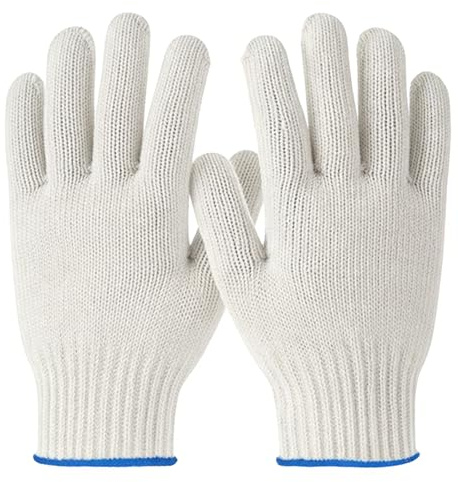2 Pcs Double Layer Heat Resistant Oven Gloves, Oven Gloves with Fingers, Ovens Mitts with Fingers for Baking, Grilling, Cooking, BBQ
