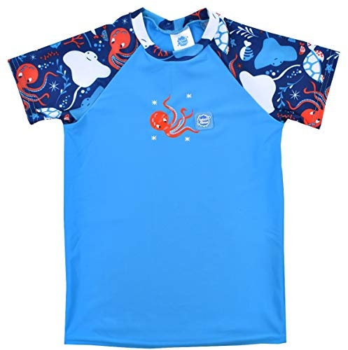 Splash About Kinder UV Schutz Rash Top Kurz Arm (Under The Sea, 2-3 Jahre)