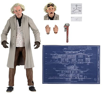 NECA - Figurine Retour vers le Futur - Ultimate Doc Brown 18cm - 0634482536148