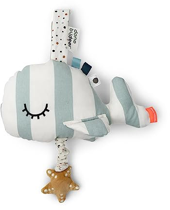 Done by Deer Musikspielzeug - Kuscheltier Wally - Blau - Spieluhr für Babys mit Schlaflied Over the Rainbow