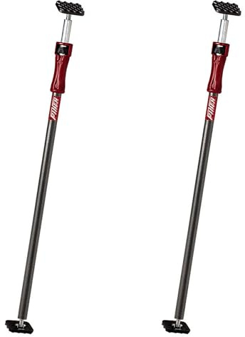 Piher Laststänger, set om 2 (P3 155–290 cm) | Justerbara takstöd för inomhusmontering, lastsäkring och byggplatser | robusta monteringsstöd med hög lastkapacitet