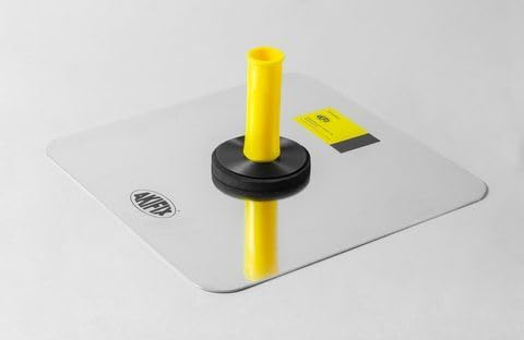 Akifix NATG54001 – Espátula de aluminio con mango de PVC – 33 x 33 – para estuco mortero