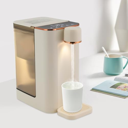 MEHOOSPVN Distributeur d'eau chaude instantanée de 3 l - 2000 W - Distributeur d'eau chaude instantanée pour bureau - Distributeur d'eau instantané avec filtre à eau à cinq températures et trois