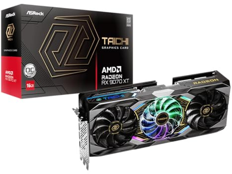 ASROCK VGA RX9070XT TC 16GO,AMD,RX9070XT,16GB,GDDR6,256BIT,2HDMI+2DP (3 Ventiladores)