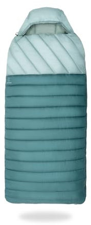 Justcamp Melvin XXL 4 Schlafsack 235x100 cm (LxB), rechteckiger Schlafsack 3-Jahreszeiten für Erwachsene