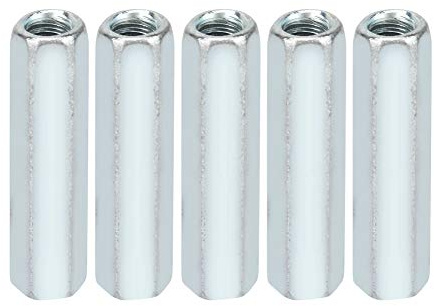 5 PCS Long Nuts,M6 × 40 Hex Sleeve Nut Standoff Threaded Fasteners