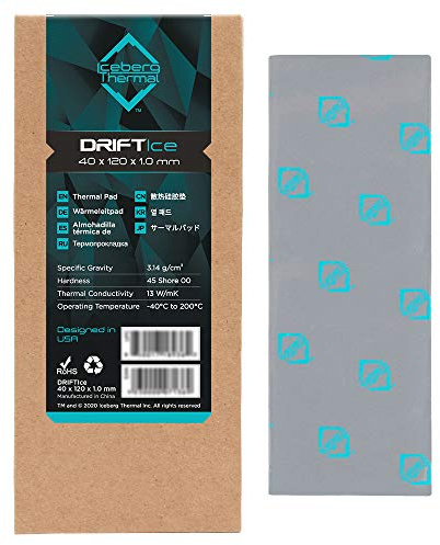 Iceberg Thermal DRIFTIce Thermal Pad 120mm x 40mm (1.0mm) (13 W/mK)