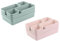 Engelland - Schubladen-Organizer Set, 16-teilig, Farbmix: Pastellgrün/Rosa, frei verstellbar, Aufbewahrungs-Box, Einteiler, Trenn-System, Utensilien, Stauraum, Haushalt, Kunststoff, BPA-frei