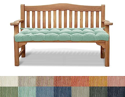 PHUSTJKL Bankauflage Bankkissen Stuhlkissen 170X50X6CM rutschfeste Gartenbankkissen Bankpolster Rückenkissen Schaukel Sitzkissen für Outdoor Indoor Gartenmöbel Terrasse Drinnen-Hellgrün