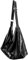 Ulisty Damen Übergröße Leichtgewicht Hobo Tasche Nachahmung Metallisch Stil Umhängetasche Schultertasche Täglich Handtasche schwarz
