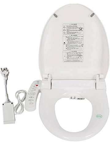 Asiento de bidé eléctrico inteligente extraíble con boquillas autolimpiables, asiento de inodoro, tapa de inodoro, asiento antibacteriano calentado, fácil montaje