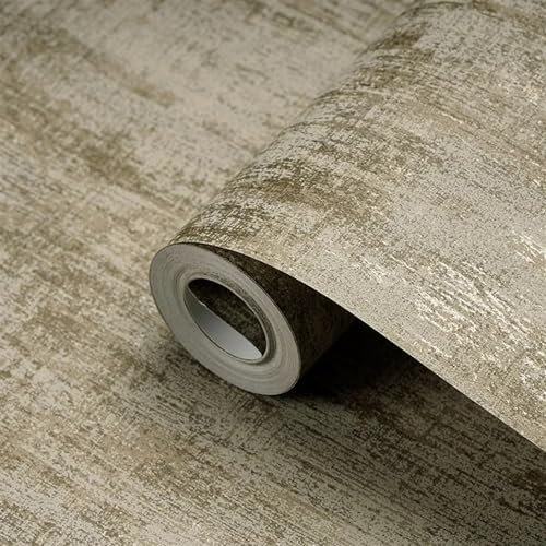 Papel Pintado Rollo de Papel Tapiz metálico Moderno Simple sólido Cemento Textura de hormigón Papeles Tapiz Dormitorio Sala de Estar Tienda de Ropa decoración del hogar Papel Pintado Autoadhesivo (Co