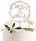 Mr & Mrs Cake Topper Hochzeit Holz Tortendeko Hochzeit und 2 Herz Cake Topper zum Beschriften Hochzeitstorte Deko für Hochzeit Jubiläum Verlobung Antrag