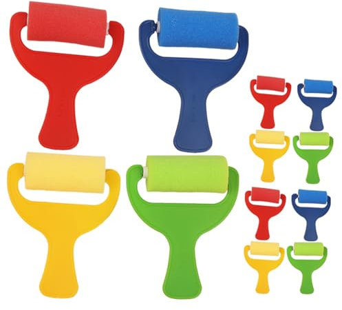 Lurrose 12St Schwammpinsel zum Malen Malerrolle selber Machen Farbschwämme Graffiti-Schwammrolle malerkittel Kind diamentpaiting Kinder Rollbürste Schwammpinsel für Kunstmalerei Kunststoff