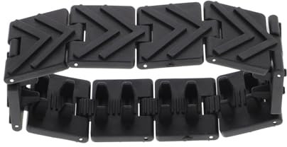 Warmhm Lot de 10 Accessoires De Chenilles Accessoires De Camion Hélicoptère Soldat Char Camions De L'Armée Mini Char Télécommandé Pièces De Clôture À Maillons De Chaîne