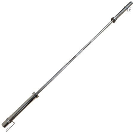 BSFIT® Barras Pesas de 20 kgs de 220 cms o las W 120 cm | carga de 700 Lbs | Compatible con Discos Bumper Profesionales | Barra Pesas Musculación, Press Banca, Halterofilia (20KG / 220CM / 700 Lbs)