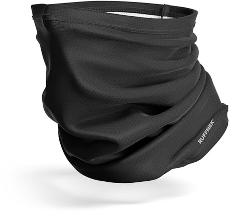 Ruffnek AirMesh BLACK UV Snood Breathable Mesh UV 50+ Protection – Multifunctional Headwear Neck gaiter/snood/scarf – One Size. Men, Women, Unisex
