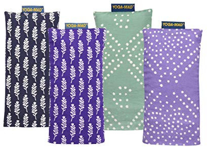 Yoga-Mad gemustertes Yoga-Augenkissen Leinsamen & Lavendel, Pastellgrün Diamant