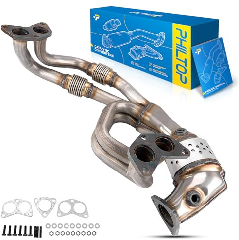 PHILTOP Catalytic Converter Direct Fits 2006-2012 Outback/Legacy 2.5L, 2006-2010 Forester 2.5L, 2006-2011 Impreza 2.5L, 2006 9-2X 2.5L, Naturally Aspirated, 16564, 642803 (EPA Compliant)