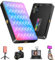 Luce per Video LED RGB, Luce Fotocamera Dimmerabile 2500-9000K CRI 95+ 120 LED con Treppiede e Clip, 3000mAh Batteria Lampada per Foto per Telefono/iPad/Laptop/Fotocamera