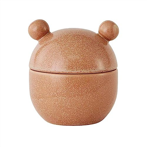 Rote Bonbonniere aus Sandstein Ø9xH10,5 cm