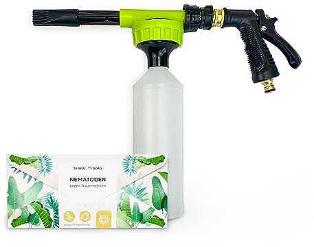 TerraDomi SF Nematoden gegen Ameisen + innovativem Sprühsystem I 1 Mio. für 2m² für Outdoorbereiche I biologisch, nachhaltig
