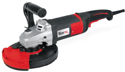 BOXTEC Betonschleifer 180 mm Sanierungsfräse Betonfräse 2.000W mit Drehzahlregelung und Absaughaube, Kategorie:2000 W / 180mm / Starter-SET