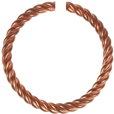 Mikovivi Brazalete Tensor, Diseño Abierto Cobre Sólido Hecho a Mano Brazalete Retorcido Pulsera de Tensor de Cobre Puro Joyería Salud para Mujeres Hombres
