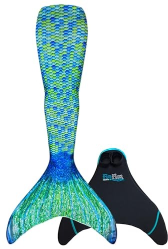 Fin Fun Meerjungfrauenflosse ab 14 Jahre mit verstärkten Flossenspitzen - Monoflosse inklusive Meerjungfrauenflosse in originaler Fin Fun Qualität