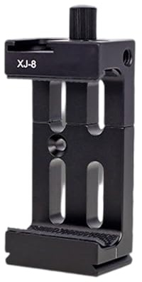 Limtula Supporto per telefono professionale in lega di alluminio con rotazione slot per slitta fredda e morsetto per treppiede per accessori per fotografia/videografia Adattatore per scarpa fredda per