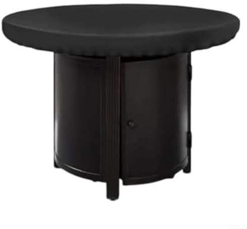Cubierta para parrilla de barbacoa, tela Oxford 210D, cubierta redonda para cocinar al aire libre, resistente a la intemperie y al desgarro, apta para parrillas en forma de (80 cm)