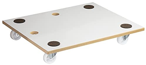 WAGNER Socle à roulettes MM 1359 I 59 x 48 x 10 cm - Charge 200 kg - Patins antidérapants I revêtement spécial I Facile à Nettoyer I pour Le Transport de Charges Lourdes - 20135901
