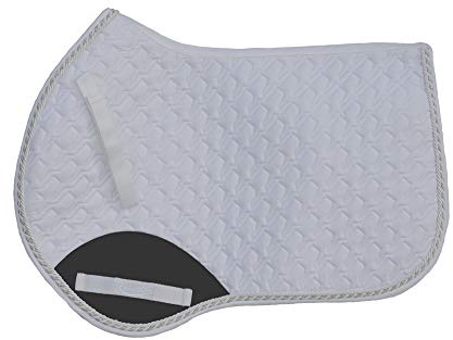 Rhinegold Unisex's 413-P-WTE Performance Saddle Cloth, White, Pony