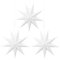 Paper Star Lantern, 3 Pezzi Stelle Carta da Appendere, Addobbi Natalizi Stella, 3D Stelle di Carta per la Decorazione di Festa di Compleanno di Matrimonio di Natale (Bianco)
