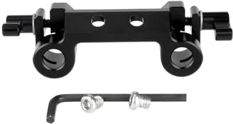 NICEYRIG 15mm Dual Rod Clamp with 1/4-20 Standard Thread Only Suitable for NICEYRIG Camera Shoulder Rig S485,S483-272