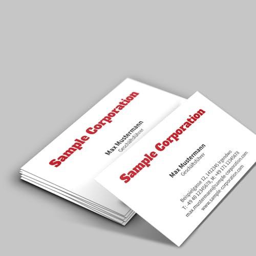 Visitenkarten, professionelle prinux-Qualität, 400g-Karton, mit Wunschtext - Text, Schriftart und Farben sofort online anpassen (600)