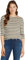 Tommy Hilfiger Damen Langarmshirt New Cody Slim U-Boot-Ausschnitt, Mehrfarbig (Fine STP Country Ivory/Drk N Navy), XXL