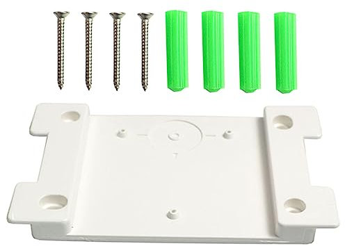 TINEASUR Accessorio per Lettore Cd, Wall Holder da Parete in Plastica e Metallo, Bianco, Compatto e Leggero, Facile da Installare per Casa e Ufficio Colore Casuale