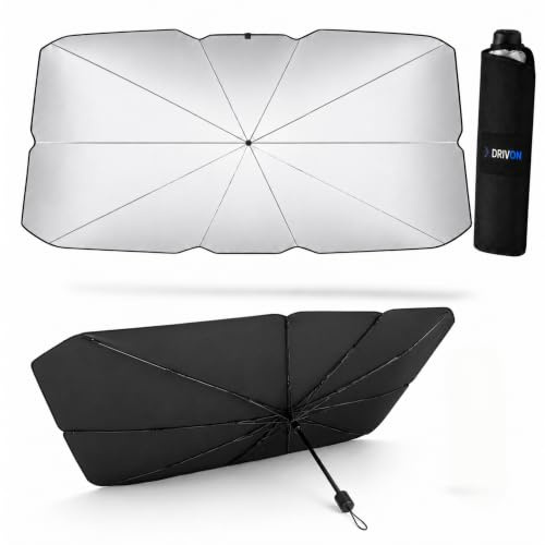 Parasol Coche Delantero Plegable 145x80 cm – Protector Solar UV Parabrisas