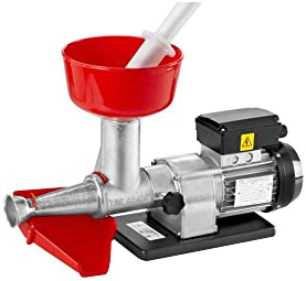 TRE SPADE Spremipomodoro elettrico SUGO, Taglia 3, Motore 0.2 HP, Corpo in ghisa, Filtro acciaio inox 1,5 mm, Perfetto per conserve e passate, Made in Italy