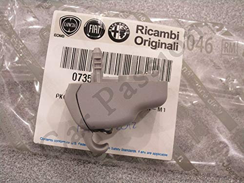 Gancho soporte fijación aleta parasol compatible con Fiat Panda (312) desde 2012 en adelante original derecho izquierdo