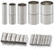 Craftdady 15 Sets Messing-Säulen-Magnetverschlüsse in 5 Größen, Lederkordel-Endkappen, Rohr-Abstandhalter, Perlen-Endspitzen, Platin für Armband-Schmuckherstellung