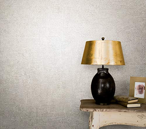 marburg Tapete Creme Struktur für Schlafzimmer Wohnzimmer oder Küche 100% Made in Germany Premium Vlies Qualität 10,05 X 0,53m