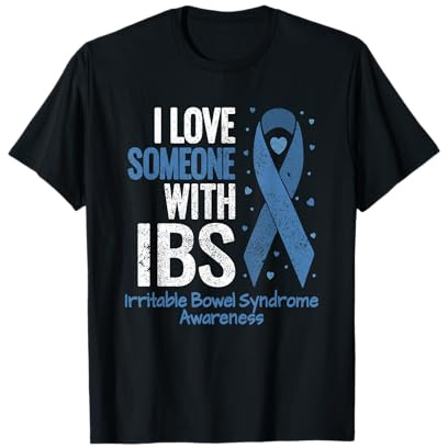 Irritable Bowel Syndrome Shirt I love Someone with IBS Retro T-Shirt
