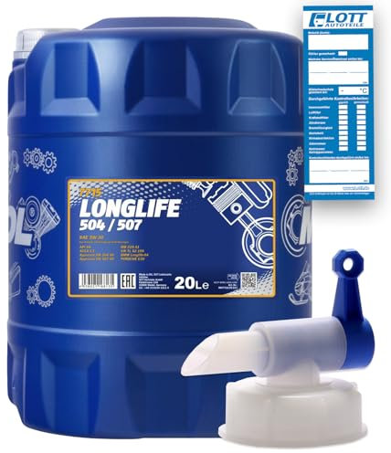 20L Mannol Longlife Öl 5W-30 Motoröl 504.00 507.00 LL-04 + Auslaufahn