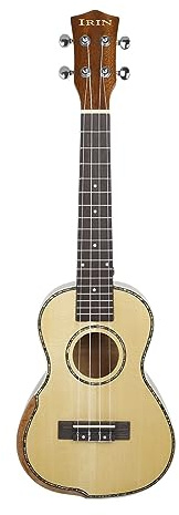 23-Zoll-Ukulele, Fichtenfurnier Ukulele, Balsaholz Armschutz Kleine Gitarre, Ukulele, Gitarreninstrument, Zupfinstrument, Viersaitige Gitarre