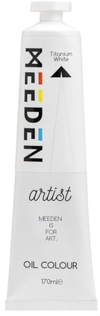 MEEDEN Titanium White Oil Paint: Artist Grade 170ml Tube, Professional Art Paints for Canvas Painting