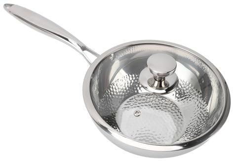 Sartén de Acero Inoxidable 316, Triple Capa que Evita que Se Pegue, Olla Complementaria para Alimentos, Elección de Cocina, Adecuada para la Familia y la Cocina