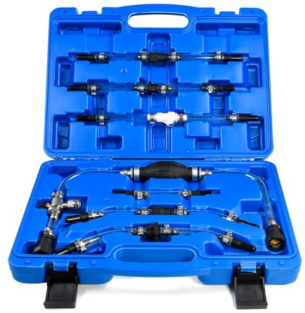 SMOTIVEPRO Kit d'amorçage et de purge diesel à 7 pièces pour véhicules diesel, compatible avec les marques et modèles de véhicules les plus courants